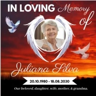 Red Modern & Minimal Funeral  Square (1:1) template
