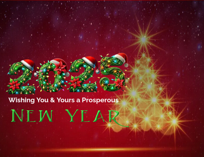 Red Modern & Minimal Happy New Year Flyer (us Letter) Template ...