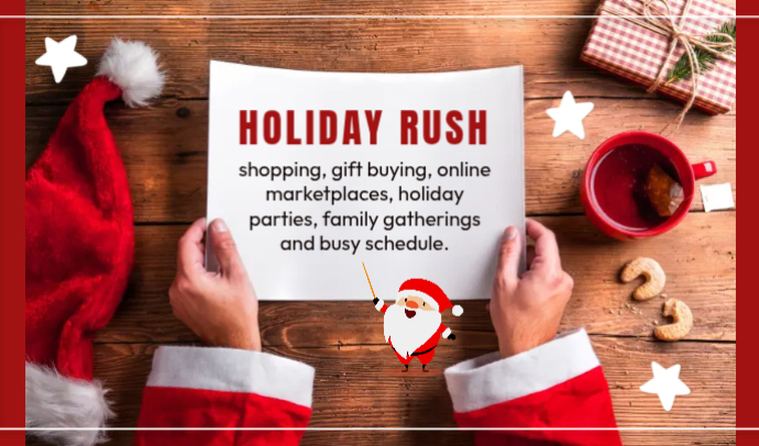 Red Modern & Minimal Holiday Rush Tag Template | PosterMyWall