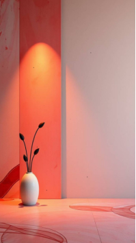 Красный Interior Design Digitalt display Template
