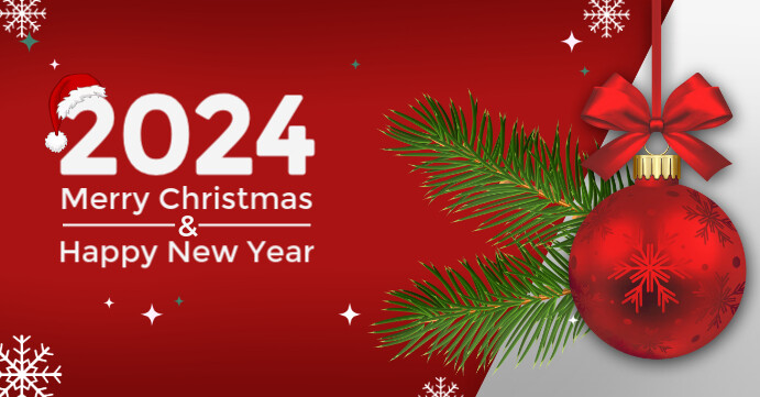 Copy of Red Modern & Minimal Merry Christmas And Happy New Year ...