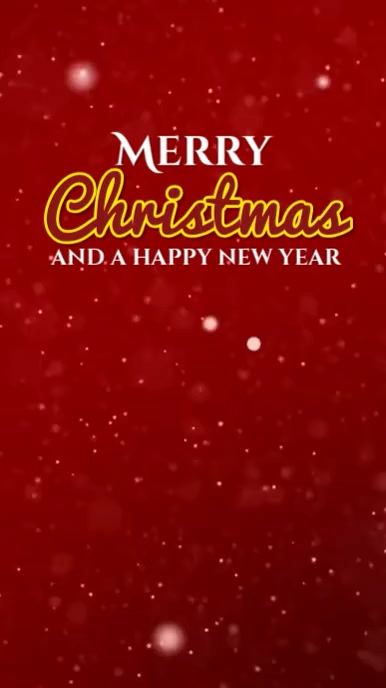 Copy of Red Modern & Minimal Merry Christmas And Happy New Year Reel ...