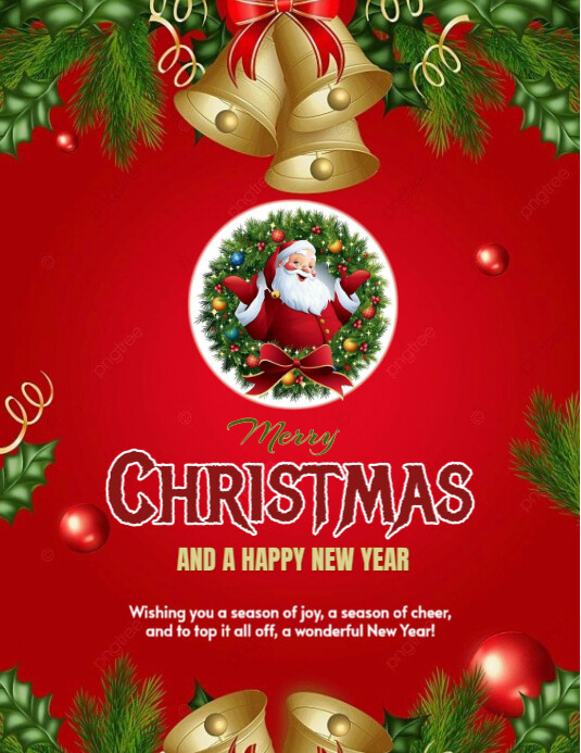 Copy of Red Modern & Minimal Merry Christmas Flyer (us Letter ...