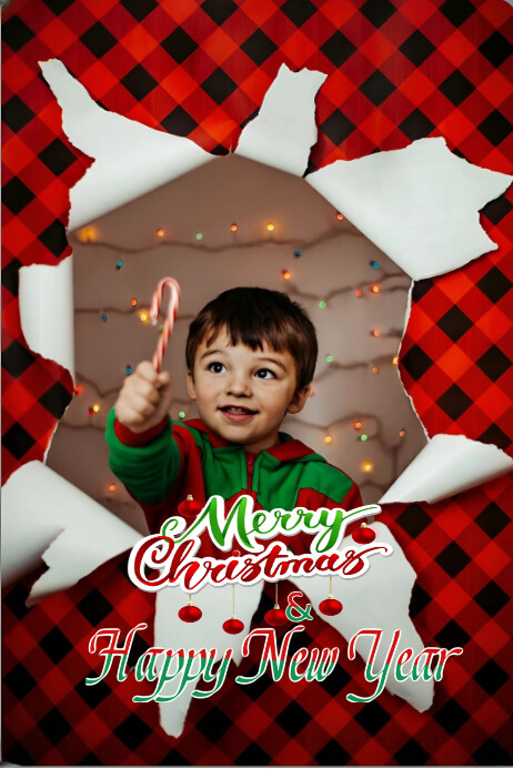 Copy of Red Modern & Minimal Merry Christmas Poster | PosterMyWall