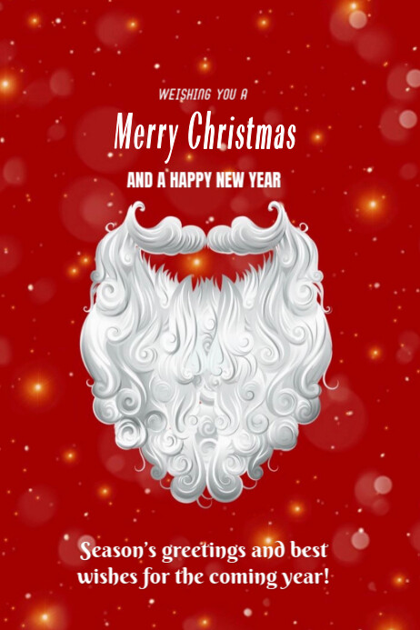 Copy of Red Modern & Minimal Merry Christmas Poster | PosterMyWall