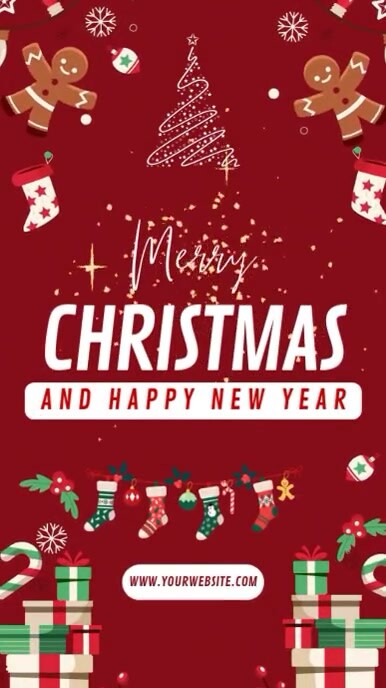 Copy of Red Modern & Minimal Merry Christmas Reel Instagram | PosterMyWall