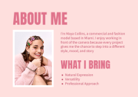 Rouge Model Portfolio A4 Template - Page 2