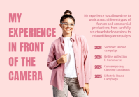 Rouge Model Portfolio A4 Template - Page 3