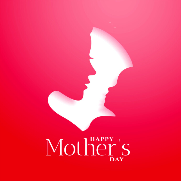 Red Modern & Minimal Mother’s Day May 11 2025 Mom