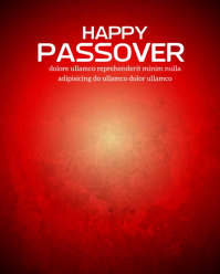 Red Modern & Minimal Passover Celebration Instagram Portrait Video template