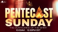 Red Modern & Minimal Pentecost Sunday YouTube Thumbnail YouTube-Miniaturansicht template