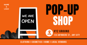 Merah Pop-Up Shop Event Facebook Shared Image Template