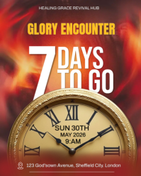 红色 Religious Event Countdown Instagram Portrait Template