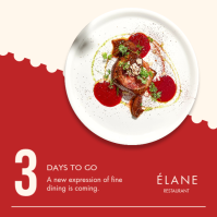 Red Restaurant Opening Countdown โพสต์บน Instagram Template - Page 3