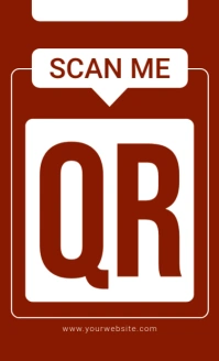 Red Modern & Minimal Scan Here Us Legal template