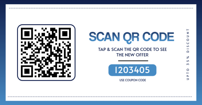 Red Modern & Minimal Scan Qr Code Facebook Shared Image template