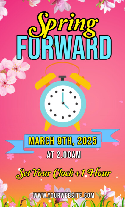 Copy of Red Modern & Minimal Spring Forward Legal As | PosterMyWall