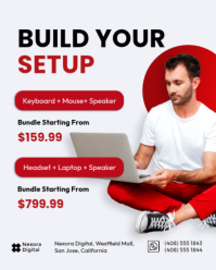 Red Tech Sale Instagram Portrait Template - Page 4