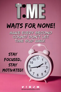 White Time Management A3 Template | PosterMyWall