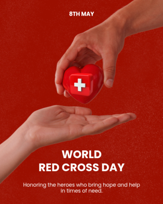 Red modern & minimal world red cross day instagram portrait 2026 ...