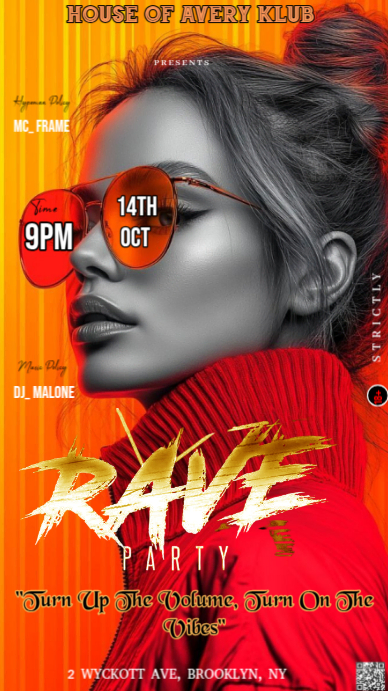 Red Modern & Minimal ​the Image Is An Impactful, Color-blocked Event Flyer Or Poster Design Template Instagram Story