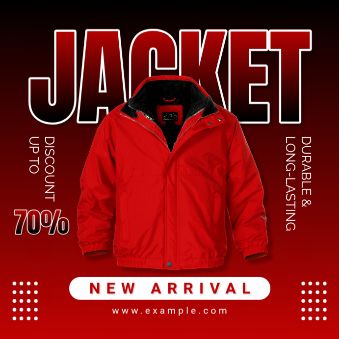 Jacket Sale Promotion Template | PosterMyWall