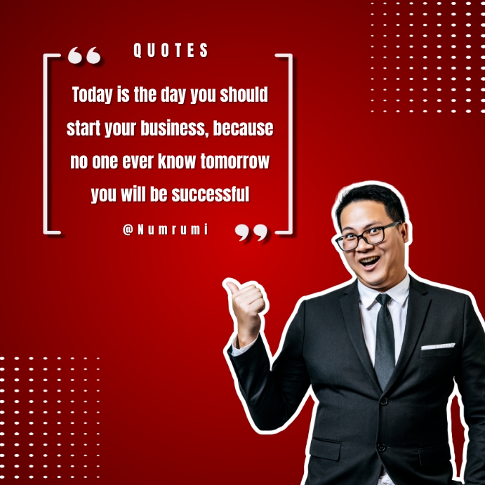 Modern Quote Graphics Plantilla de red modern motivational quote | PosterMyWall