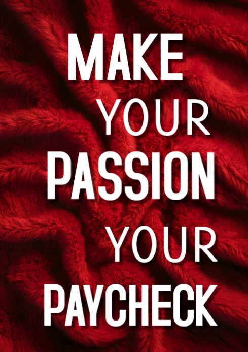 Plantilla de Red Motivational Typography A4 | PosterMyWall