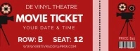 Red  Movie Ticket  Facebook Cover Photo template