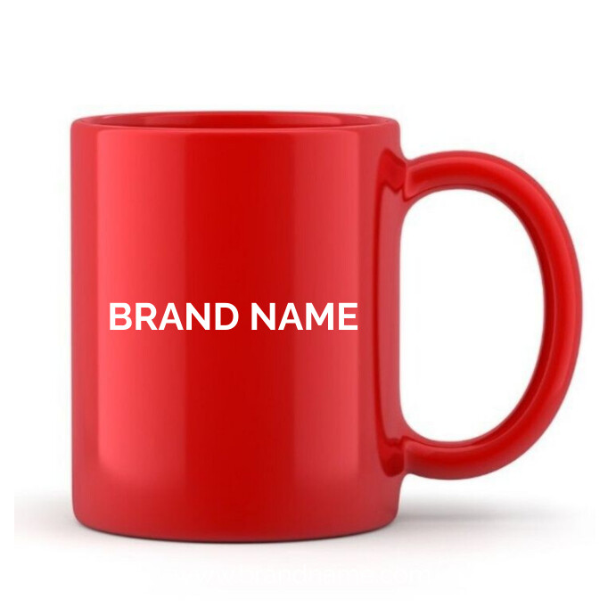 Red Mug Design Red Mug Template | PosterMyWall