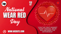 Red National Wear Red Day Digital Display template