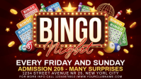 Rot Bingo Night Event Digital Display Template