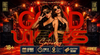 Czarny Club Event Digitale display Template
