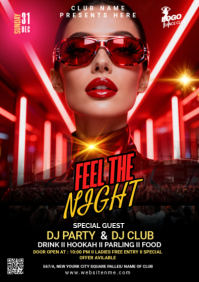 Czarny DJ Party A2 Template