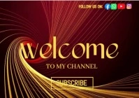 Red Neon Intro Video Template With Welcome Message And Logo A2