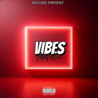 Red Neon Music Album Cover Album Cover Обложка альбома template