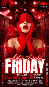 Rouge Nightclub Event Promotion Instagram Story Template