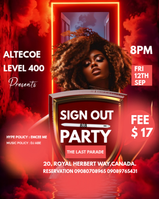 Red Neon Party Event Instagram Portrait Template | PosterMyWall