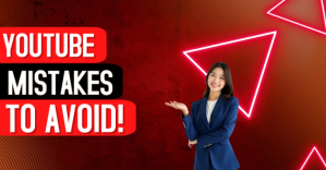 Red Neon YouTube thumbnail design Facebook begivenhed cover template