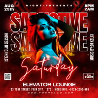 Red Nightclub Event Instagram Post template