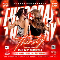 Red Nightclub Event Instagram Post template