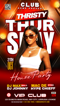 Red Nightclub Event Instagram Story template