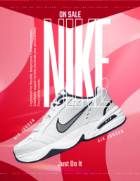 Vermelho Nike Air Jordan Promotion Flyer Template
