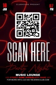 Party Qr Code Poster Template | PosterMyWall