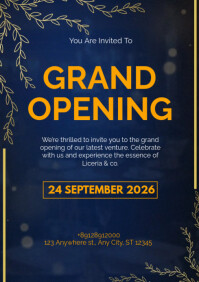 Lilla Grand Opening Invitation A4 Template