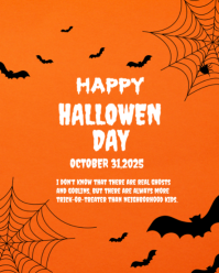 Red Pastel Halloween Day 31 October  Instagram Portrait template