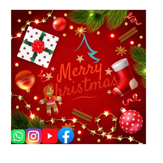 Copy of Red Pastel Merry Christmas Instagram Post | PosterMyWall