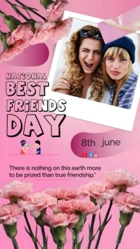 Red Pastel Pink Background Joyful Pastel Nati Ecrã digital (9:16) template