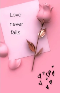 Red Pastel Pink Inspiration  Half Page Wide Полстраницы широкого формата template