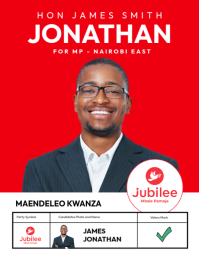 Rood Political Campaign Flyer Template